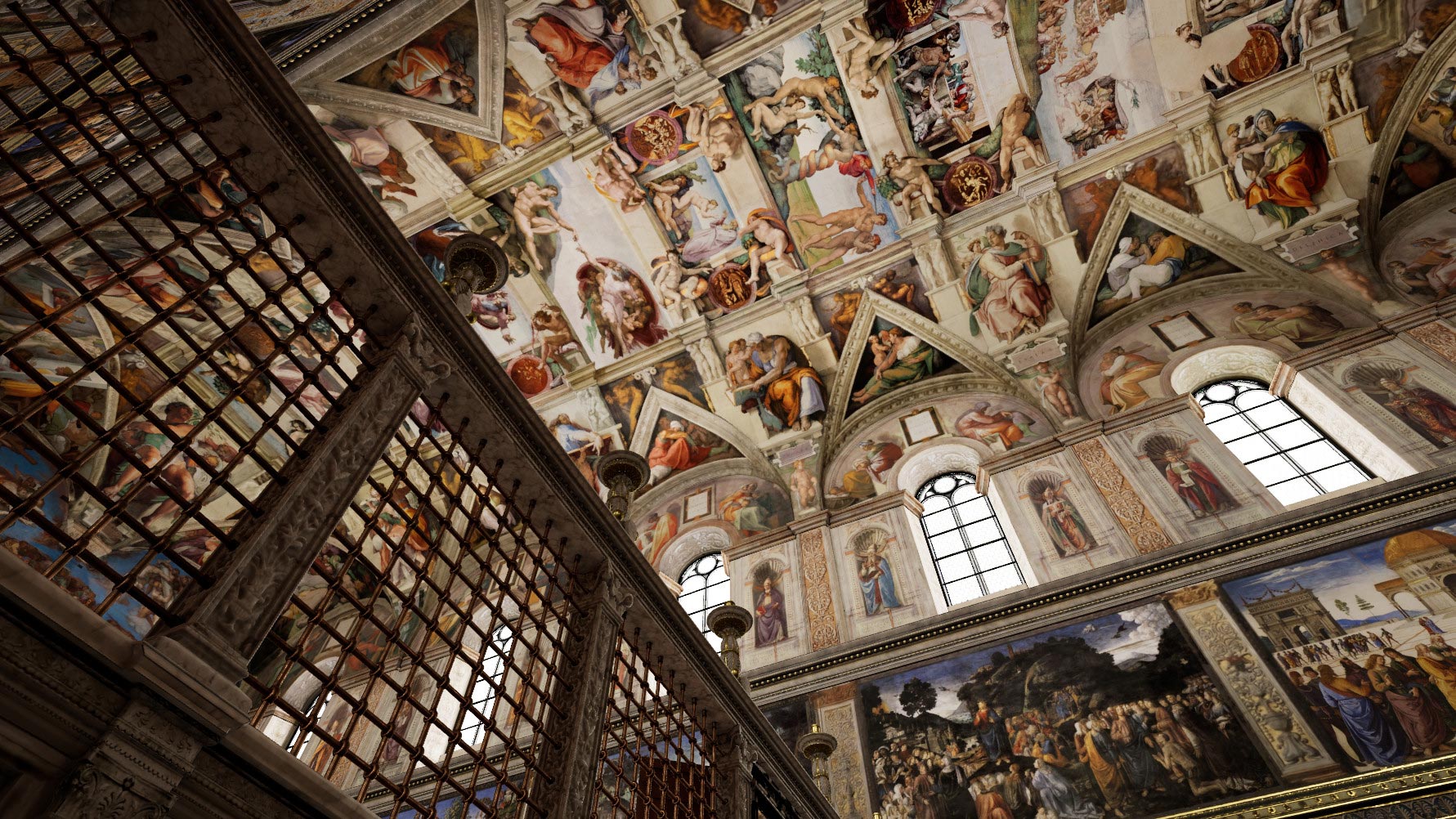 Sistine Chapel ceiling with Delphica