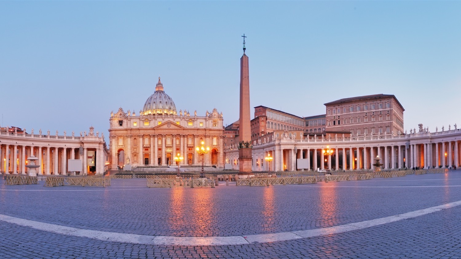Pagan Egyptian obelisk from Heliopolis on St. Peter's Square