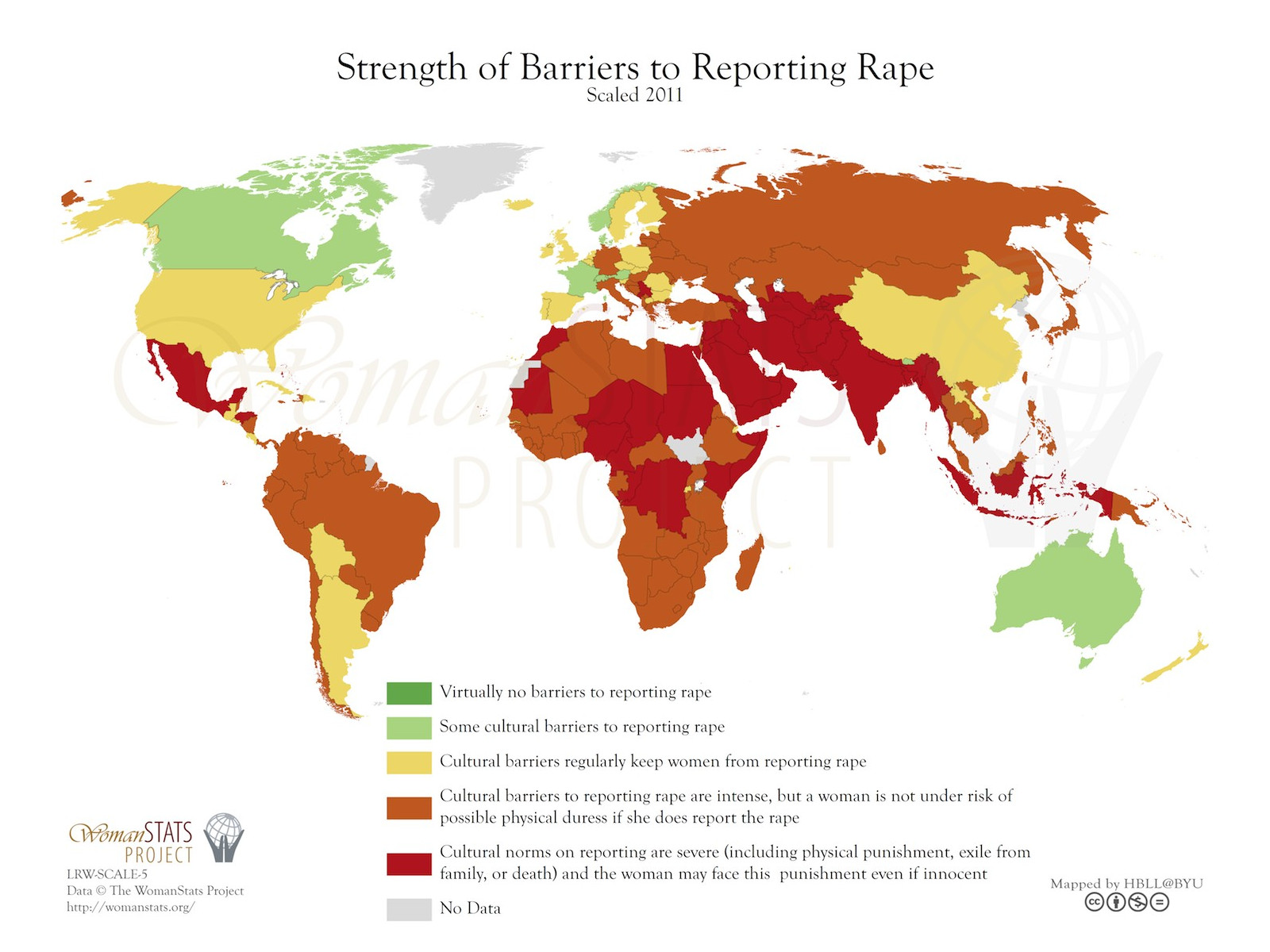 WomanStats - Strength Barriers to Reporting Rape