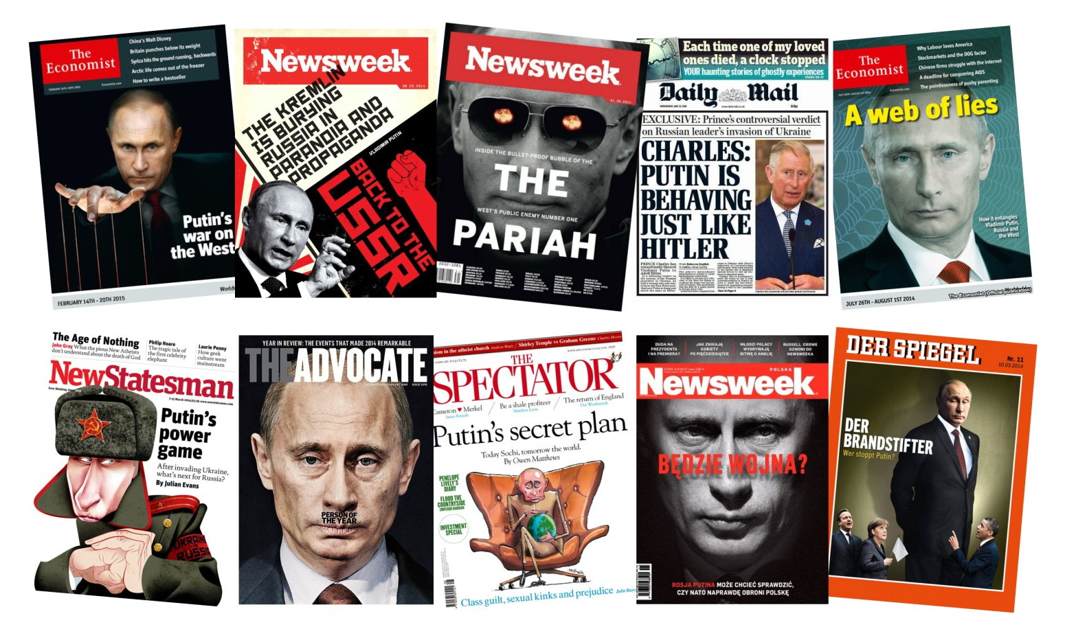 War propaganda campaign against Putin and Russia