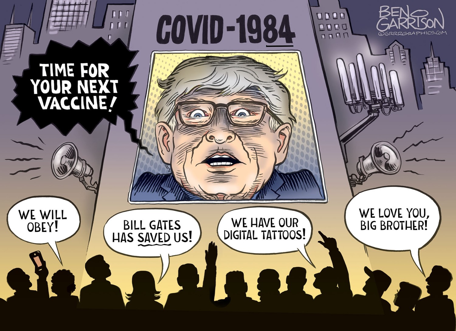 Ben Garrison - COVID-1984