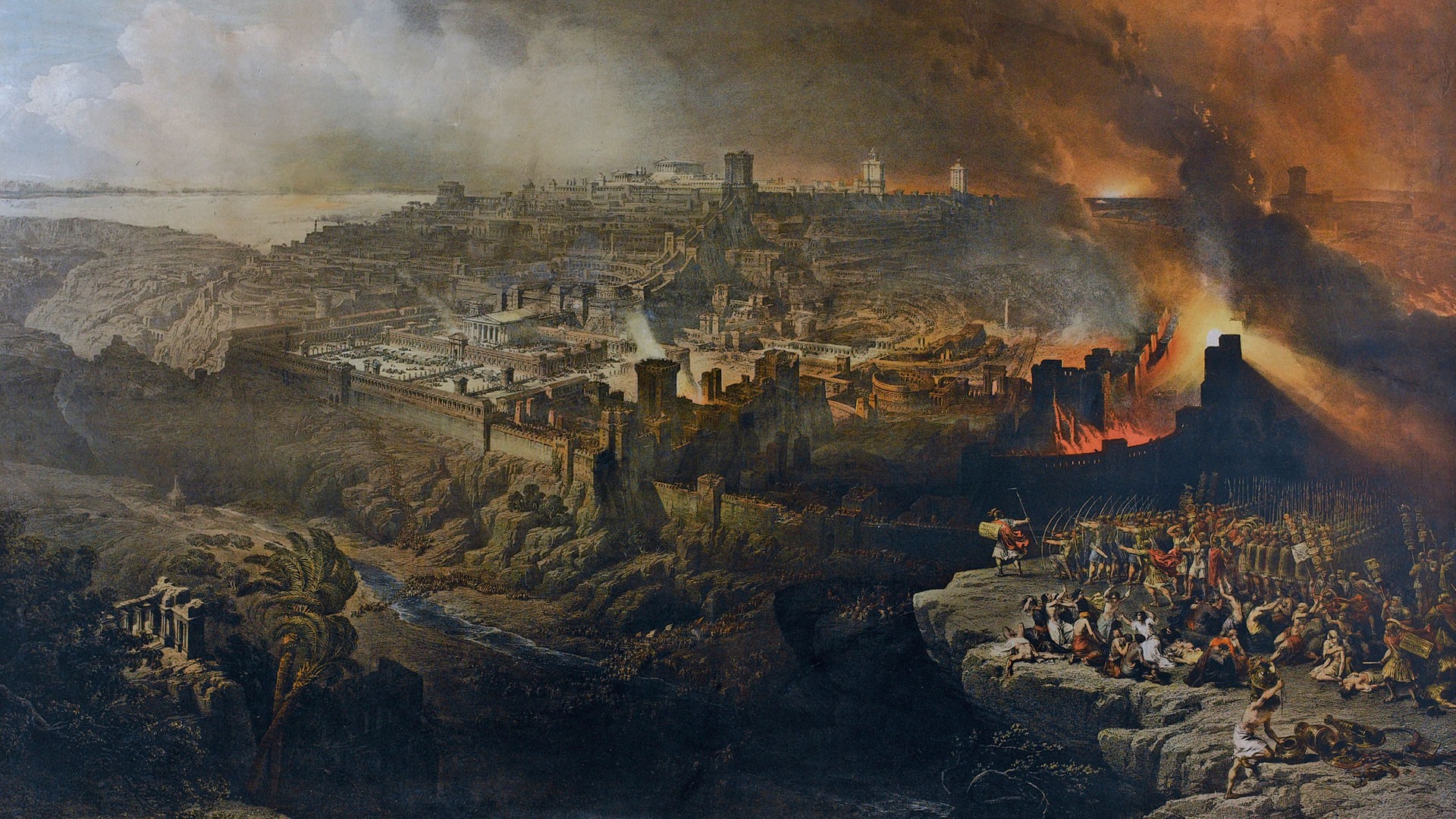 David Roberts - The Siege and Destruction of Jerusalem (1850)