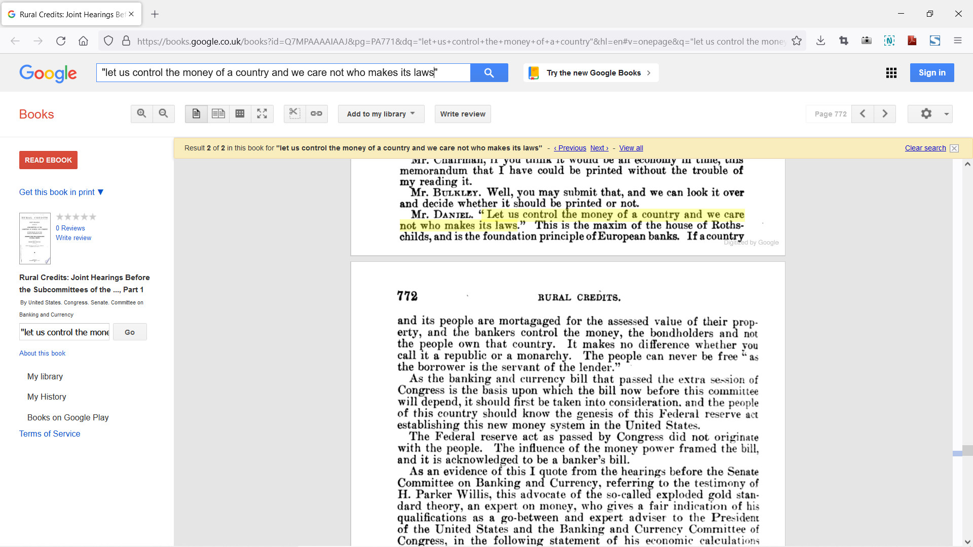 Maxim of the House of Rothschild