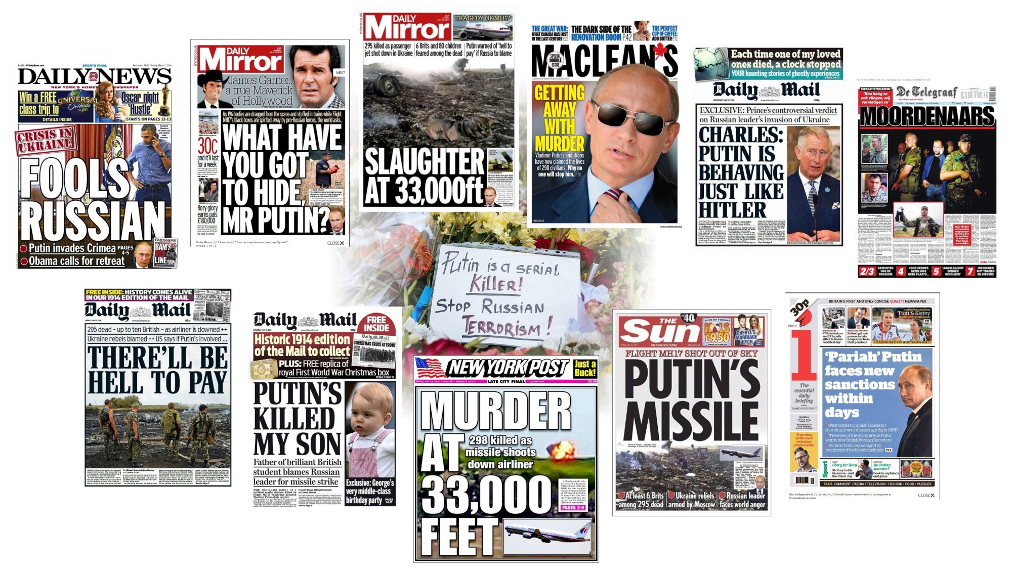 Massive western atrocity propaganda campaign against Putin and Russia