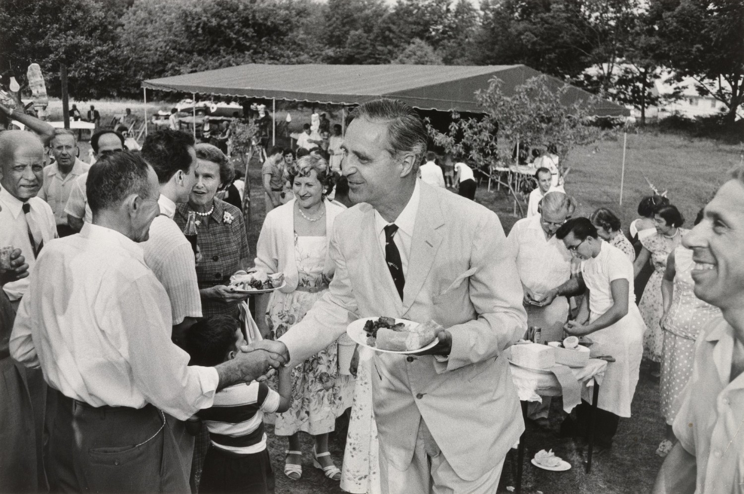 Prescott Bush Campaigning for Senator, Connecticut, 1956